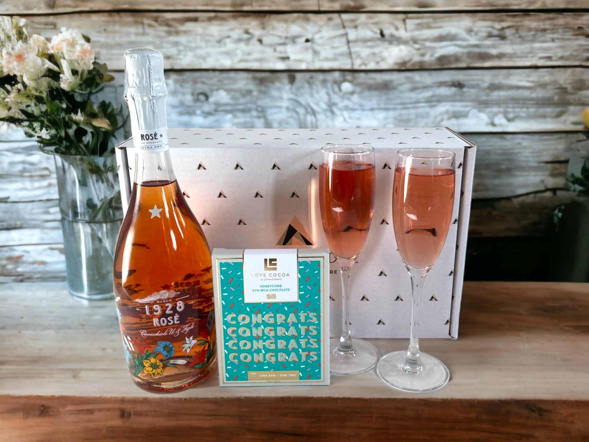 Congratulations Fizz and Chocolate Gift Box