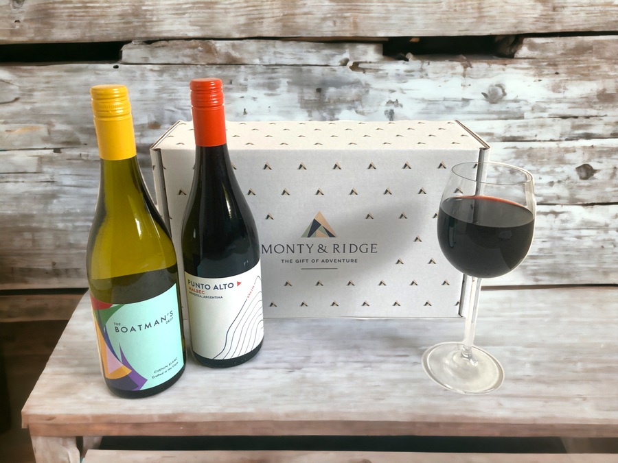 White and Red Wine Land and Sea Duo Gift Box