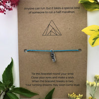 Half marathon Runner’s Wish Bracelet | ‘Anyone can run, but it takes a special kind of person to run a half marathon’