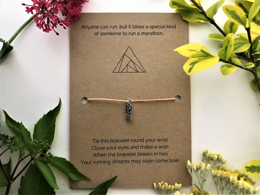 Marathon Runner’s Wish Bracelet | ‘Anyone can run, but it takes a special kind of someone to run a marathon’