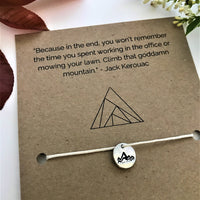 Mountain Trail Runner’s Wish Bracelet | 'Climb that goddamn mountain'