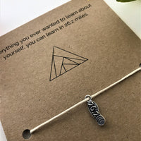 Marathon Runner’s Wish Bracelet | 'Everything you ever wanted to learn about yourself you can learn in 26.2 miles'