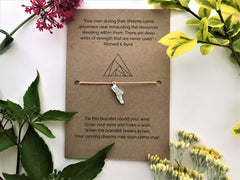 Long Distance Runner’s Wish Bracelet | 'Few men during their lifetime come anywhere near exhausting the resources dwelling within them'