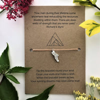 Long Distance Runner’s Wish Bracelet | 'Few men during their lifetime come anywhere near exhausting the resources dwelling within them'