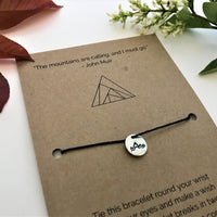Mountain Trail Runner’s Wish Bracelet | 'The mountains are calling and I must go'