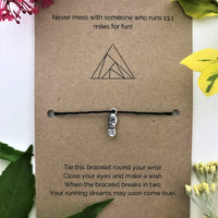 Half marathon Runner’s Wish Bracelet | ‘Never mess with someone who runs 13.1 miles for fun’