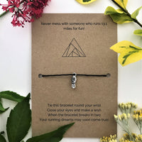 Half marathon Runner’s Wish Bracelet | ‘Never mess with someone who runs 13.1 miles for fun’