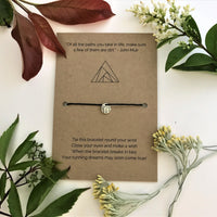 Trail Mountain Runner’s Wish Bracelet | 'Of all the paths you take in life, make sure a few of them are dirt'