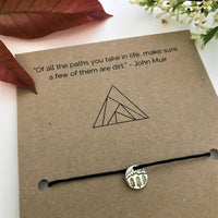 Trail Mountain Runner’s Wish Bracelet | 'Of all the paths you take in life, make sure a few of them are dirt'