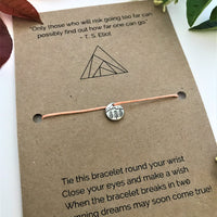 Long Distance Runner’s Wish Bracelet | 'Only those who risk going too far can possibly find out how far one can go'