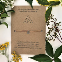 New Runner Beginner's Wish Bracelet | ‘You may not yet know the way but one day you will run 5k'