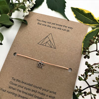 New Runner Beginner's Wish Bracelet | ‘You may not yet know the way but one day you will run 5k'