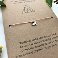 New Runner Beginner's Wish Bracelet | ‘You may not yet know the way but one day you will run 5k'