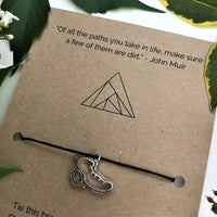 Hiker’s Wish Bracelet | 'Of all the paths you take in life, make sure a few of them are dirt'