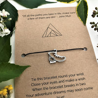 Hiker’s Wish Bracelet | 'Of all the paths you take in life, make sure a few of them are dirt'