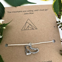 Hiker’s Wish Bracelet | 'The mountains are calling and I must go'
