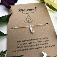 Sea Lover's Wish Bracelet | 'Be a mermaid and make waves'