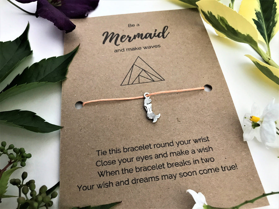 Sea Lover's Wish Bracelet | 'Be a mermaid and make waves'