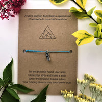 Half marathon Runner’s Wish Bracelet | ‘Anyone can run, but it takes a special kind of person to run a half marathon’