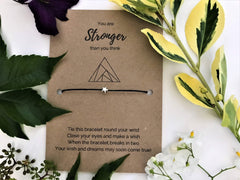 Stronger than you think bracelet mindfulness star