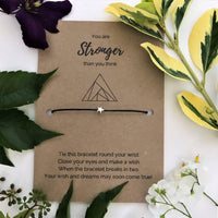 You Are Stronger Than You Think Wish Bracelet
