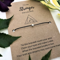 You Are Stronger Than You Think Wish Bracelet