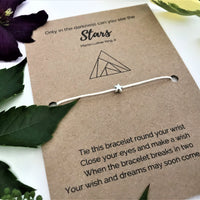 Tough Times Wish Bracelet | 'Only in the darkness can you see the stars'