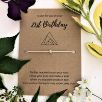 21st Birthday Wish Bracelet - 21st, birthday, bracelet - Monty&Ridge