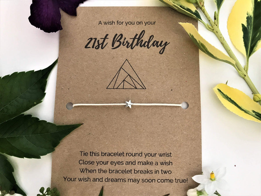 21st Birthday Wish Bracelet - 21st, birthday, bracelet - Monty&Ridge