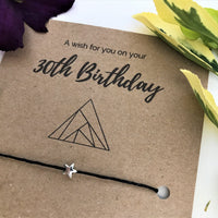 30th Birthday Wish Bracelet