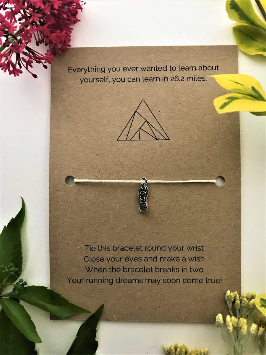 Marathon Runner’s Wish Bracelet | 'Everything you ever wanted to learn about yourself you can learn in 26.2 miles'