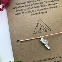Long Distance Runner’s Wish Bracelet | 'Few men during their lifetime come anywhere near exhausting the resources dwelling within them'