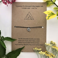 Running Journey Wish Bracelet | 'A journey of a thousand miles begins with a single step'