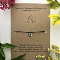 Running Journey Wish Bracelet | 'A journey of a thousand miles begins with a single step'