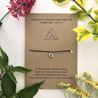 Running Journey Wish Bracelet | 'A journey of a thousand miles begins with a single step'