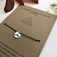 Mountain Trail Runner’s Wish Bracelet | 'The mountains are calling and I must go'