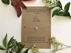 Long Distance Runner’s Wish Bracelet | 'Only those who risk going too far can possibly find out how far one can go'