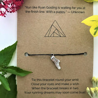 Runner’s Funny Wish Bracelet | 'Run like Ryan Gosling is waiting for you at the finish line. With a puppy'