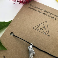 Runner’s Funny Wish Bracelet | 'Run like Ryan Gosling is waiting for you at the finish line. With a puppy'