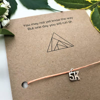 New Runner Beginner's Wish Bracelet | ‘You may not yet know the way but one day you will run 5k'