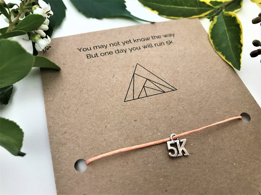 New Runner Beginner's Wish Bracelet | ‘You may not yet know the way but one day you will run 5k'