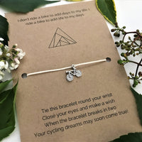 Cyclist's Wish Bracelet | 'I don't ride a bike to add days to my life. I ride a bike to add life to my days'