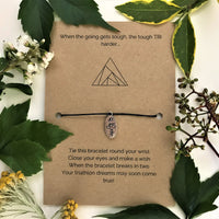 Triathlon Wish Bracelet | 'When the going gets tough, the tough TRI harder'