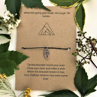 Triathlon Wish Bracelet | 'When the going gets tough, the tough TRI harder'