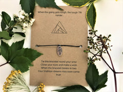 Triathlon Wish Bracelet | 'When the going gets tough, the tough TRI harder'