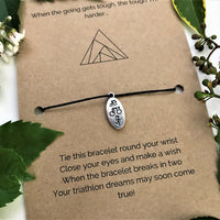 Triathlon Wish Bracelet | 'When the going gets tough, the tough TRI harder'