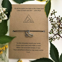 Hiker’s Wish Bracelet | 'Of all the paths you take in life, make sure a few of them are dirt'