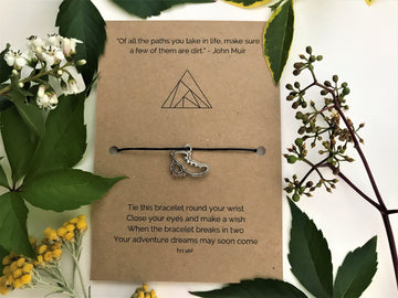 Hiker’s Wish Bracelet | 'Of all the paths you take in life, make sure a few of them are dirt'