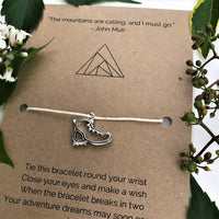 Hiker’s Wish Bracelet | 'The mountains are calling and I must go'