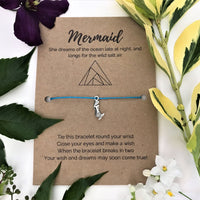 Sea Lover's Wish Bracelet | 'Mermaid she dreams of the ocean late at night and longs for the wild salt air'
